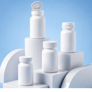 Tablet & Capsule Container Flip Top cap CRC cap